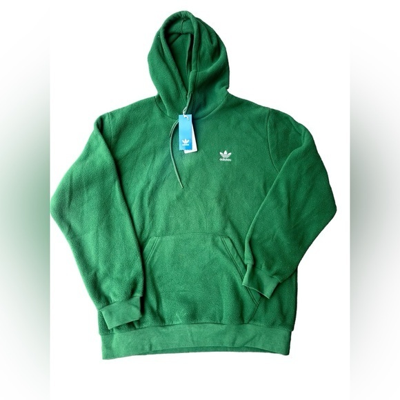 adidas Other - NWT Adidas Polar Fleece Hoodie - Dark Green - Men’s Size Large